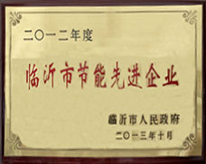臨沂市節(jié)能先進企業(yè)